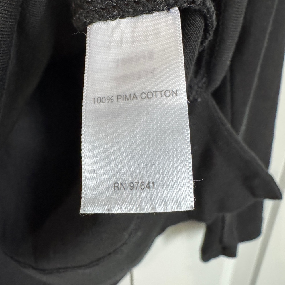 J. Jill Perfect Pima 100% Pima Cotton Black Long Sleeve Tee Top T-Shirt Size XS - Picture 11 of 12